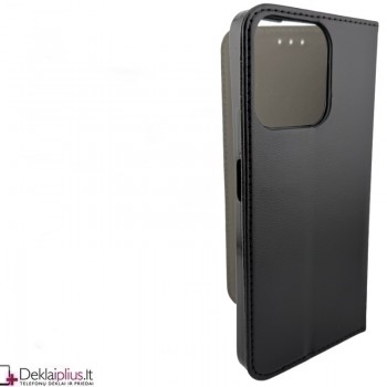 Telone dirbtinės odos dėklas - juodas (Huawei Honor 200 Smart) Telone dirbtinės odos dėklas - juodas (Huawei Honor 200 Smart)